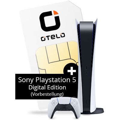 🔥 Gratis Sony PS5 Digital Edition mit Vodafone Flat von otelo mit 40GB LTE für 29,99€ mtl.