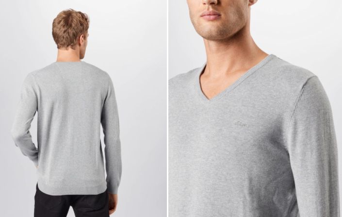 s.Oliver Baumwoll Pullover mit V Neck für 17,94€ (statt 28€)