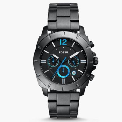 Fossil Herrenuhr Privateer Sport Chronograph in Edelstahl Anthrazit für 89,76€ (statt 132€)