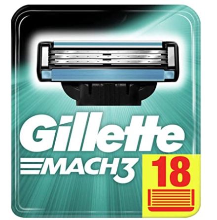 18er Pack Gillette Mach3 Rasierklingen ab 17,84€