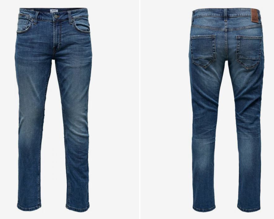 Only & Sons ONSWeft Herren Jeans in W 28 32 und L 30 34 für 11,97€ (statt 38€)