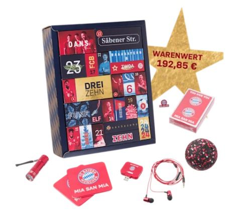 FC Bayern München Premium Adventskalender für 67,46€ (statt 90€)