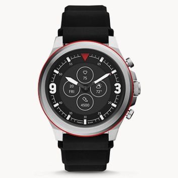 Knaller! 🔥 Fossil HR Latitude Hybrid Smartwatch mit Silikon Armband für 58,90€ (statt 198€)