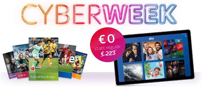 BlackWeek: Sky Komplett im Jahresabo für 45€ mtl. (danach mtl. kündbar)   dazu Galaxy Tab A7 gratis