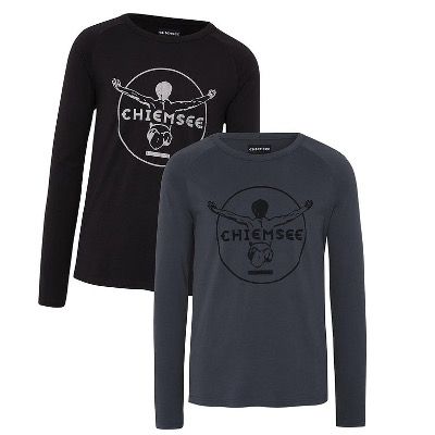 2x Chiemsee Herren Langarmshirt mit großem Logoprint für 17,25€ (statt 45€)