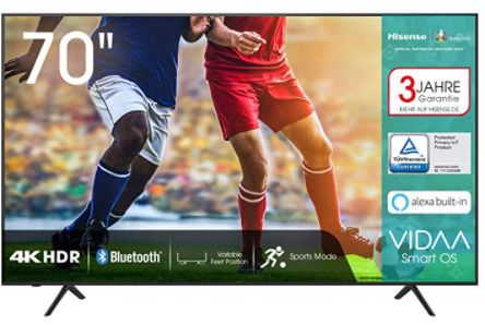 Hisense 70AE7000F   70 Zoll UHD Fernseher für 679€ (statt 749€)