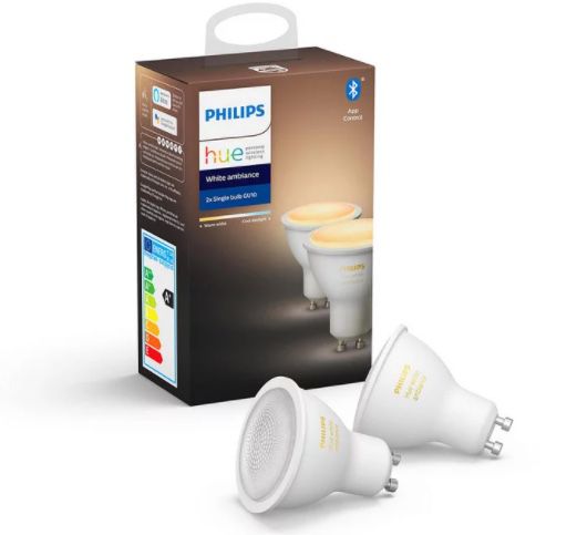 6er Pack Philips Hue White Ambiance GU10 Bluetooth Leuchten für 75,39€ (statt 105€)