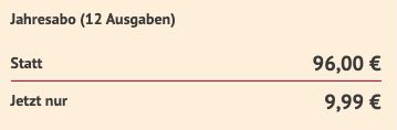 Tauchen Jahresabo mit 12 Ausgaben für direkt reduzierte 9,99€ (statt 96€)