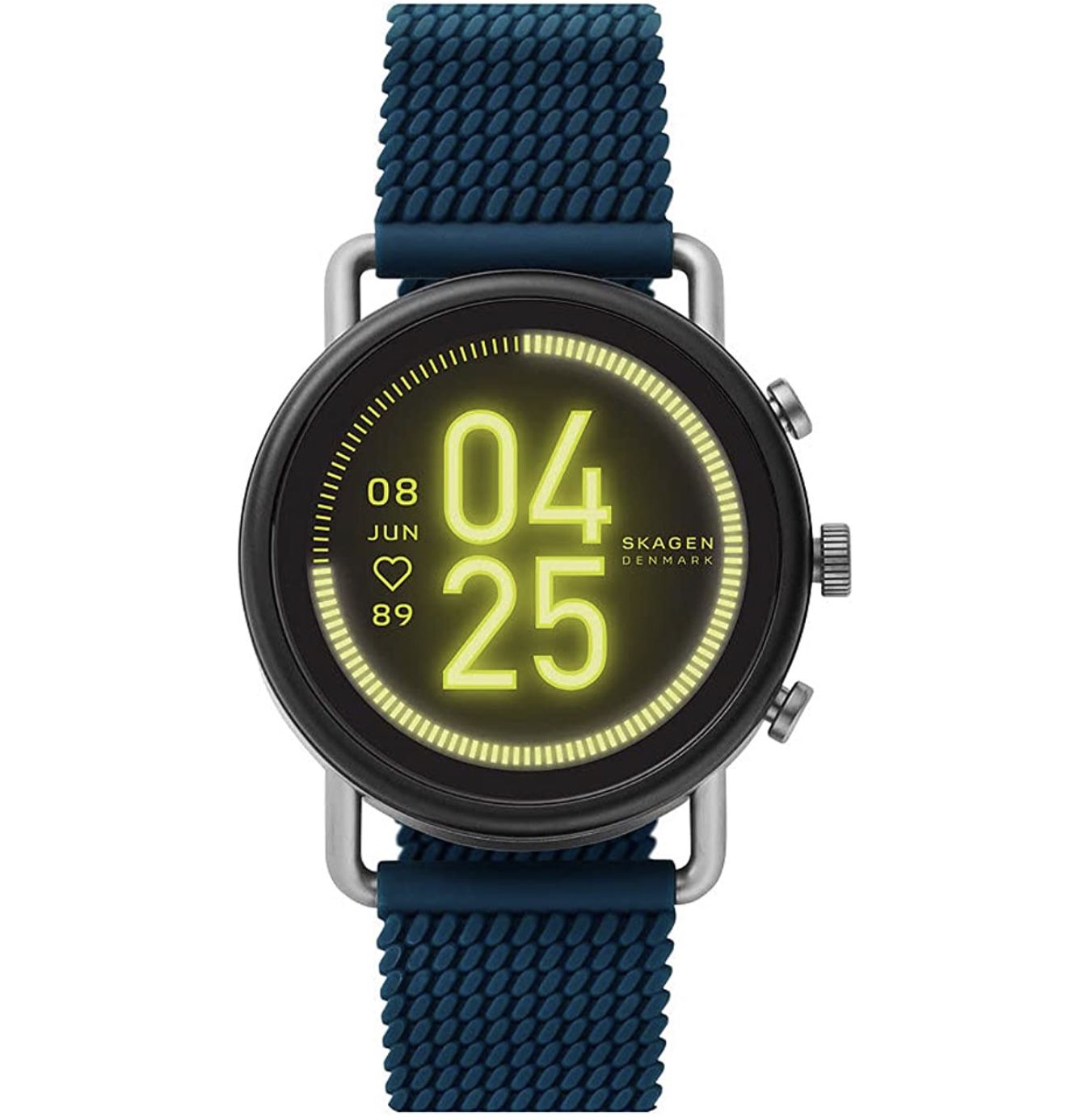 Skagen Falster 3 HR Smartwatch mit blauem Silikon Armband für 100,69€ (statt 178€)
