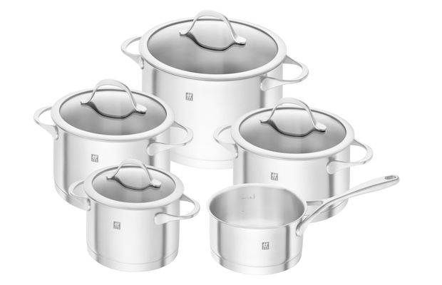 Zwilling Essence 5teilges Edelstahl Topfset alle Herdarten für 105,94€ (statt 149€)