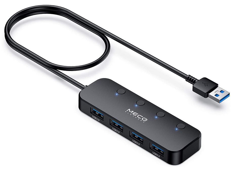 Meco Eleverde 4 Port USB 3 Hub für 6,49€ (statt 13€)   Prime