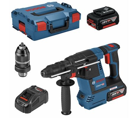 Bosch GBH 18V 26F Akku Bohrhammer inkl. 2x 5 Ah + L BOXX für 359,99€ (statt 406€)