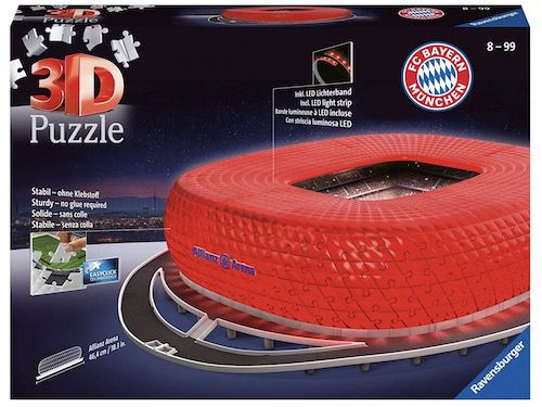 Ravensburger 3D Puzzle FC Bayern Allianz Arena bei Nacht für 39,99€ (statt 52€)