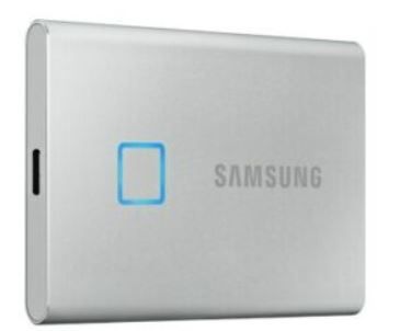 Samsung Portable SSD T7 Touch 500GB Silber für 64,90€ (statt 87€)