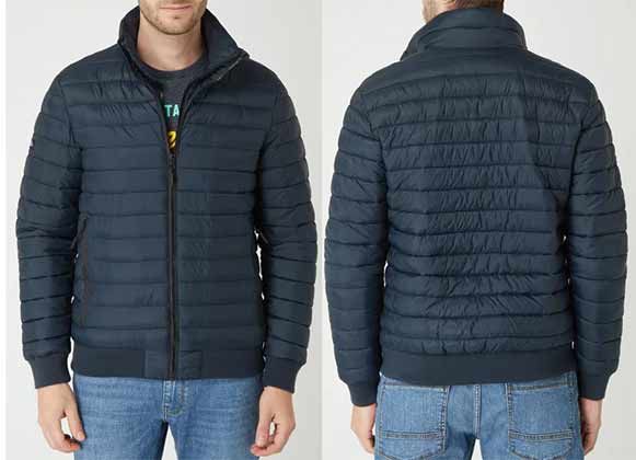 Superdry Herren Steppjacke Fuji Bomber mit Stehkragen für 79,99€ (statt 100€)   S, M & XL