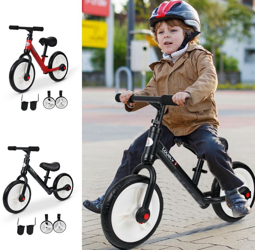 HOMCOM Dex Kinderlauf  und Lernfahrrad mit Stützrädern für 21,21€ (statt 35€)