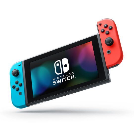 Nintendo Switch Konsole (Modell V2) Neon-Rot/Neon-Blau und Grau für 259€ (statt 280€)