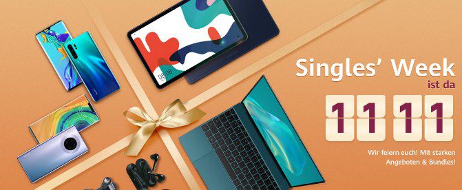 HUAWEI Singles Week   Rabatte auf Kopfhörer, Tablets & mehr z.B.: MatePad Pro (256GB) für 499€ (statt 599€)