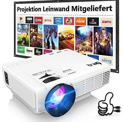 DR.Q HI 04 720p Beamer mit 5000 Lumen + Leinwand für 55,99€ (statt 80€)