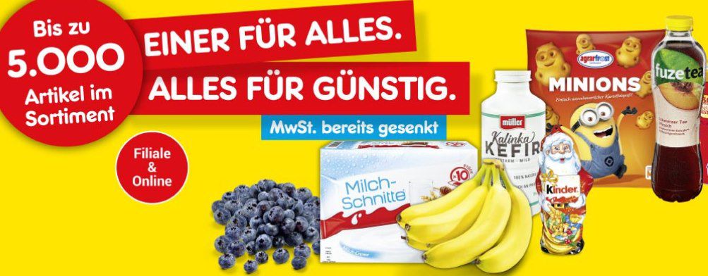 Netto Online: 10% Rabatt auf die Kategorie Lebensmittel & Drogerie