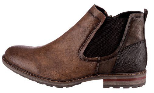 TOM TAILOR Chelseaboots mit Innenreißverschluss für 34,34€ (statt 66€)