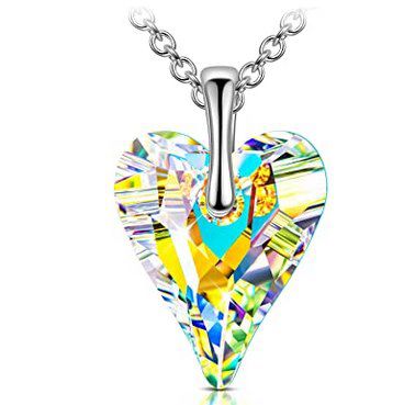 Sellot Halskette aus 925er Sterling Silber mit Kristall von Swarovski für 11,99€ (statt 28€)