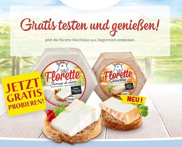 Jetzt Ziegenkäse von Florette gratis probieren