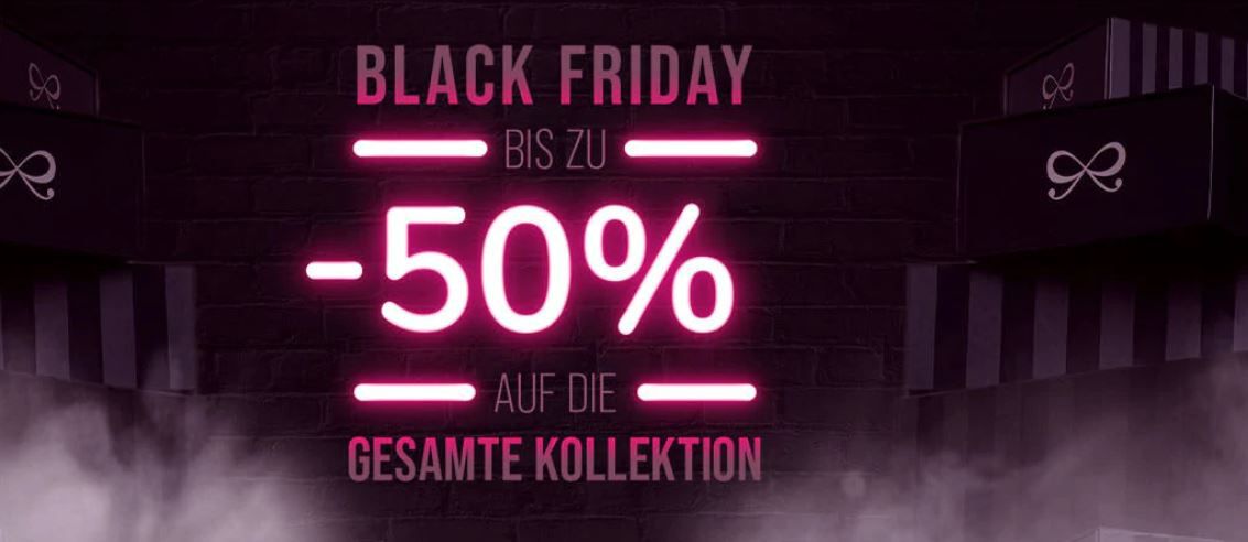 Hunkemöller Black Freitag: bis 50% auf (fast) alles   günstige BHs, Slips, Nachtwäsche, Bikinis + 5% Member Rabatt