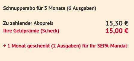 8 Ausgaben TV Spielfilm Abo für 15,30€ + Prämie: 15€ Verrechnungsscheck