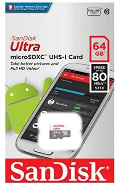 Sandisk Ultra microSDXC Speicherkarte 64GB für 6,99€ (statt 13€)