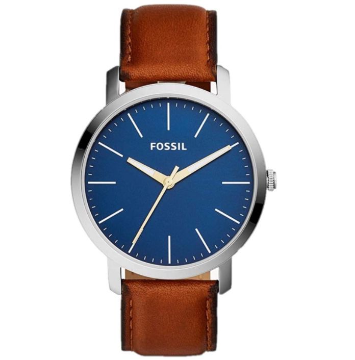 Fossil Luther BQ2311IE Herrenuhr mit Lederarmband für 58,10€ (statt 107€)