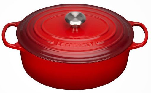 Le Creuset Signature Bräter oval 31cm in Kirschrot für 182,99€ (statt 235€)