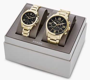 Für Pärchen: Fossil Flynn + Modern Courier Chronographen Set ab 101€ (statt 159€)