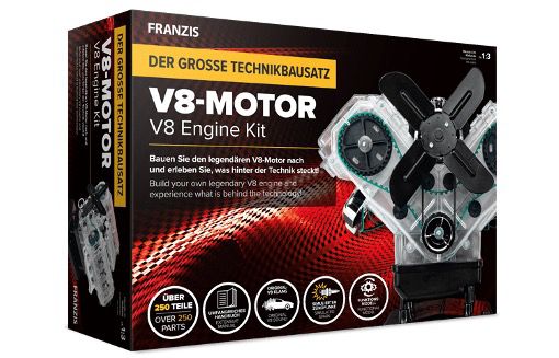 Franzis V8 Motor der große Technikbausatz für 48,71€ (statt 90€)