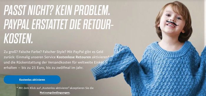 Mit PayPal Service bis zu 300 € im Jahr sparen