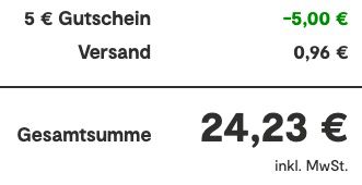 6 Flaschen Vinos Rotwein + 2 Gläser für 24,23€