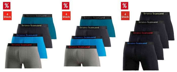 4er Packs Bruno Banani Boxer ab je 15,99€ (statt 26€)