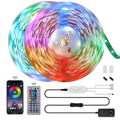 Morfone LED Streifen 2x 6 Meter 5050 RGB inkl. APP, Fernbedienung & Musik Steuerung für 10,99€ (statt 22€)