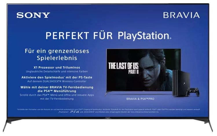 Sony UHD Fernseher KD 65XH9505 für 989€ (statt 1.149€)