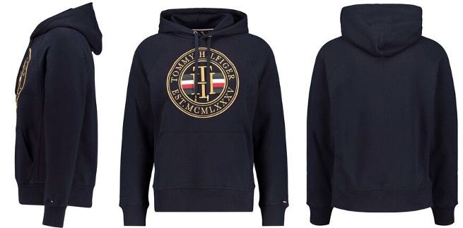 Tommy Hilfiger Kapuzenpullover Icon Hoody in Marine Blau für 101,21€ (statt 145€)