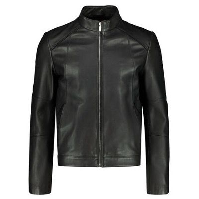 Hugo BOSS Herren Lederjacke Lonas in Schwarz ab 276€ (statt 389€)