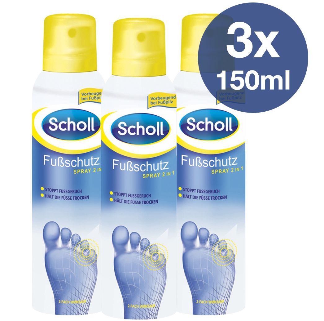 3er Pack Scholl Fussschutz Spray für 9,94€ (statt 15€)