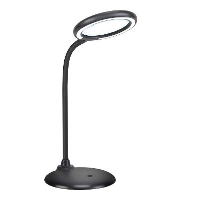 Led Lampe mit 3fachem Vergrößerungsglas dimmbar und Touchbedienung in Schwarz für 14,29€ (statt 26€)