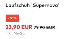 adidas Supernova Laufschuh in 36 bis 40 für 23,90€ (statt 55€)