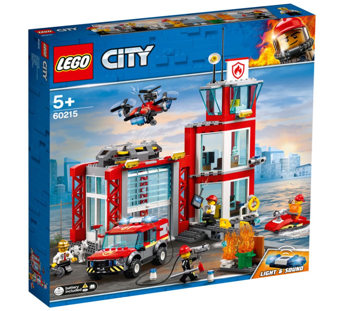 LEGO City   Feuerwehr Station (60215) für 33,74€ (statt 51€)