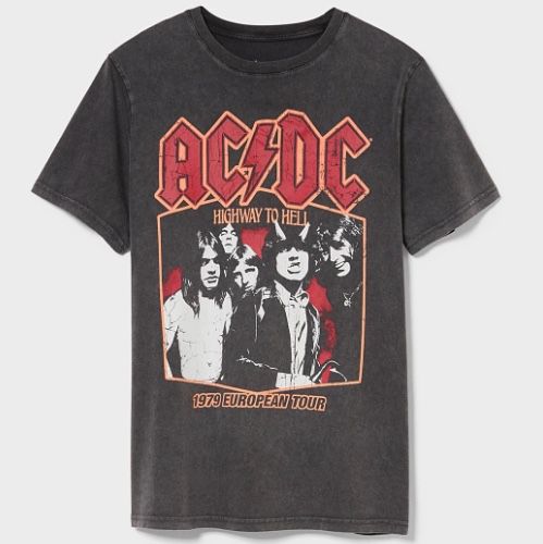 AC/DC T Shirt aus Bio Baumwolle für 7,75€ (statt 13€)
