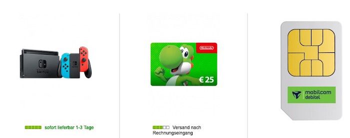 Nintendo Switch (neue Edition) für 49€ + 25€ eShop Guthaben + Telekom Allnet Flat mit 6GB LTE für 14,99€ mtl.