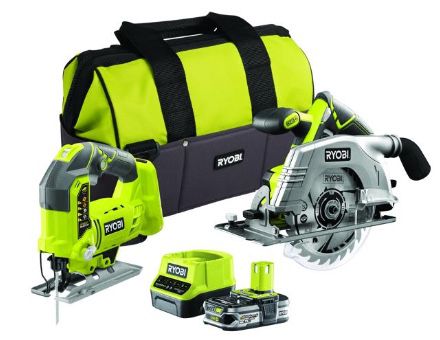 Ryobi Akku Stichsäge und Akku Handkreissäge inkl. Akku & Tasche für 107,99€ (statt 260€)