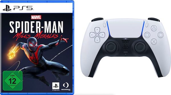 Sony PlayStation 5 Dualsense Wireless Controller + Spider Man: Miles Morales ab 79,99€ (statt 119€)