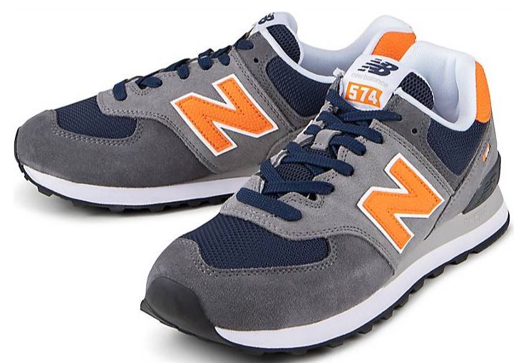 New Balance 574 Retro Sneaker in Grau Orange für 43,98€ (statt 60€)